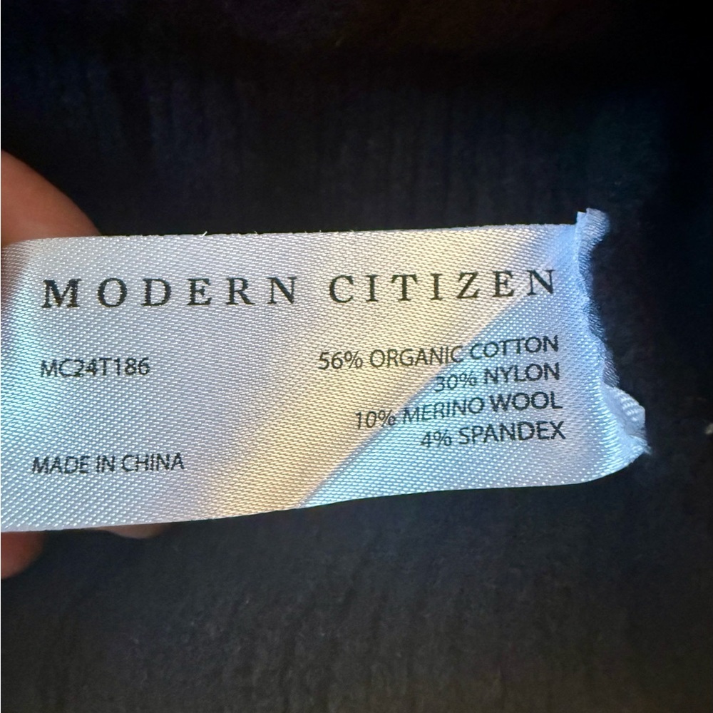 NWOT: Modern Citizen Black Camilla Seam-Detail Scoop-Neck Sweater, sz. Small - Picture 6 of 7